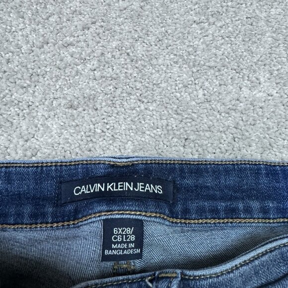 Calvin Klein Jeans Women’s Blue Skinny Pockets Size 6 - Picture 11 of 12